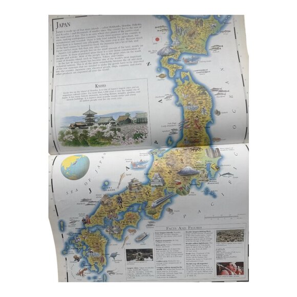 The Picture Atlas of the World Hardbound Book Vintage by Richard Kemp Copyright - Picture 8 of 14